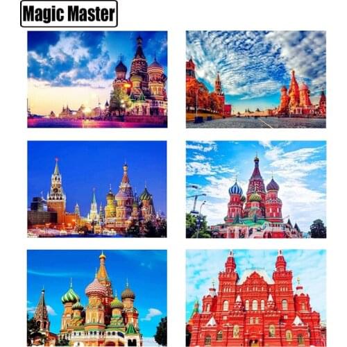 5D DIY Diamond Painting castle Scenery Home Decoration Diamond Embroidery