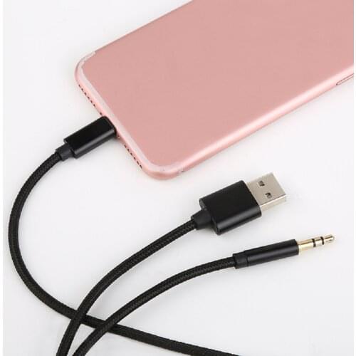 2 in 1 Adapter for 8/7 plus USB Charger+3.5 mm Jack Adapter Auxiliary Audio Cable Speaker for iphone X XS XR Cord