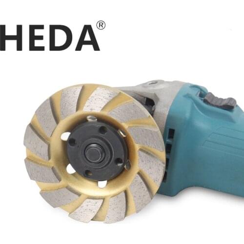 HEDA 100mm 4 Inch Diamond Grinding Wheel Disc Carving Bowl Shape Cup Concrete Granite Stone Ceramic Cutting Power Tools
