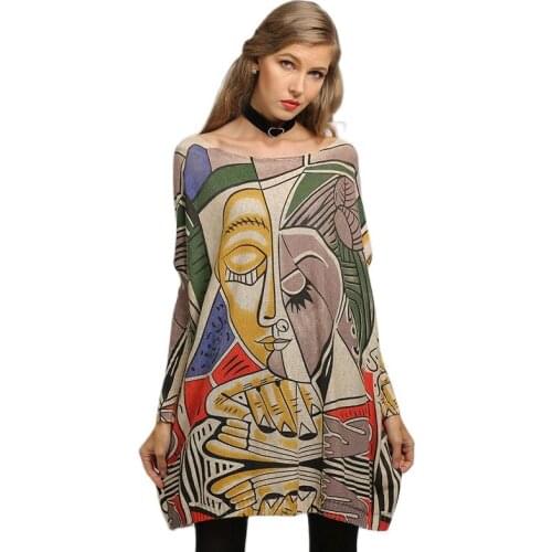 ARCSINX Plus Size Sweater Women 7XL 8XL 9XL 10XL Fashion Print Autumn Pullover Woman Long Sleeve Oversize Pull Femme 4XL 5XL 6XL