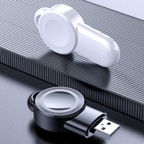 Wireless Fast Charger Base for Smartwatch USB Charging Station with Black White Colour Smartwatch Charging Devices