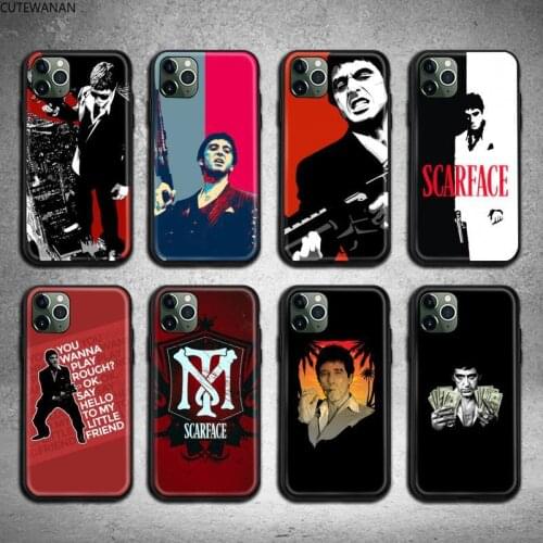 Scarface Tony Montana Phone Case for iphone 12 pro max 11 pro XS MAX 8 7 6 6S Plus X 5S SE 2020 XR case