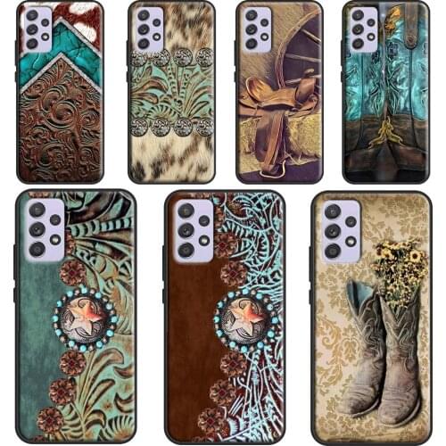 Rustic cowboy cowgirl western country Fundas For Samsung A51 A71 A41 A31 A11 A21S A12 A32 A42 A52 A72 A02 A10 A20 S A50 A70 Case