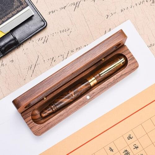 Churchill Red Sandalwood Germany Nib Fountain Pen Gift Collection Signature Business Writing Pen