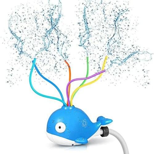 Children bath toys Water spray whale Sprinkler Toy with Wiggle Tubes Outdoor Play Backyard Lawn Toddlers Boys Girls Pets