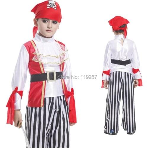 Childrens Classic Halloween Costumes Boys Pirate Cosplay Costume Kids Pirate Costume Jack Sparrow Carnival Costume For Kids