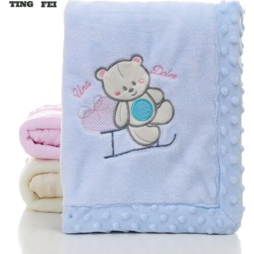 Baby Flannel Blanket Breathable Super Soft Quilted Toddler Sleeping Bedding Blanket for Boys Girls Bath Towel Stroller Wrap