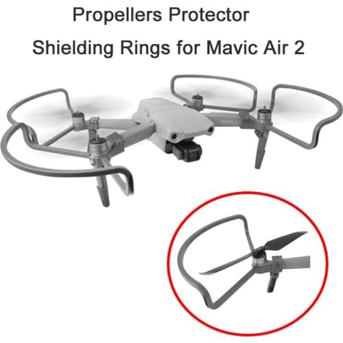For DJI Mavic Air 2 Drone Foldable Propellers Protector Shielding Rings Integrated Propeller Guards With Landing Gears Accessory