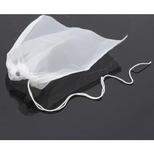 Hot Sale 15* 17cm Round Nut Soybean Milk Tea Fruit Juice Wine Mesh Finest Nylon Mesh Net Strain Herb Filter Bag
