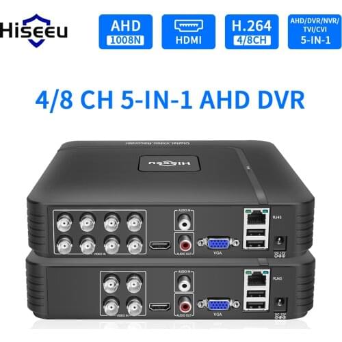 AHD 5MP 4CH 8CH CCTV DVR Mini DVR 5IN1 For CCTV Kit VGA HDMI Security System Mini NVR For 1080P IP Camera DVR PTZ H.264