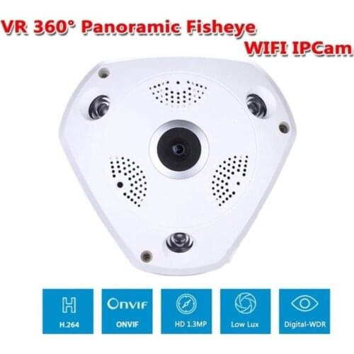 JCWHCAM 3MP 3D VR Cam WIFI IP Camera 960P Fisheye Lens HD Panorama WI-FI Camera IR Night Vision CCTV Security 5MP Camera