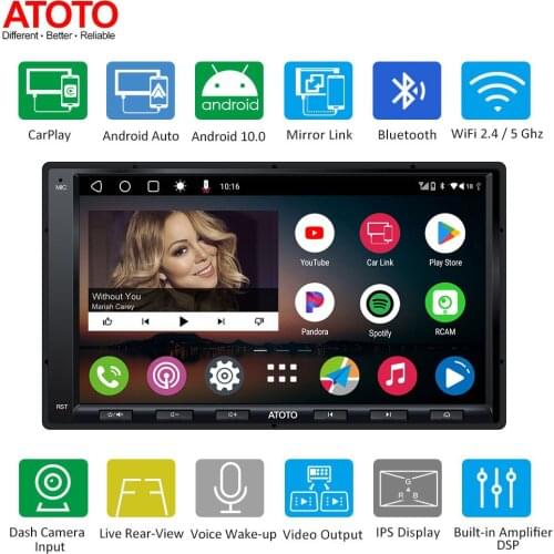 Leaprock Android 2 DIN Car Radio Universal 7" CarPlay&Android Auto Multimedia Video Player A-A6G2A7KL Car in-Dash Navigation