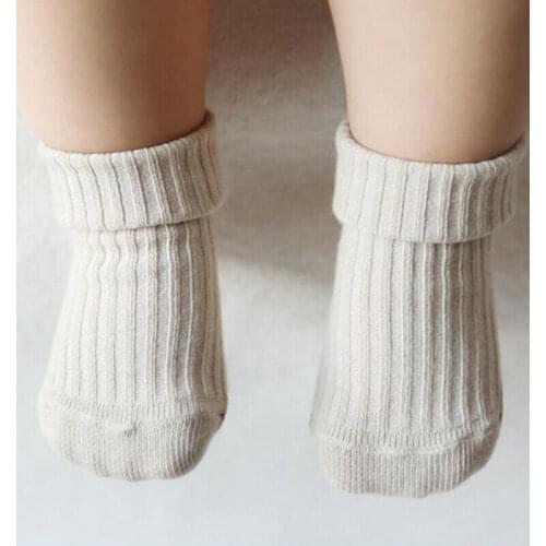 Imcute 2020 Autumn Cute Kid Baby Boys Girls Socks Toddler Knitting Warm Thick Non-slip Floor Socks