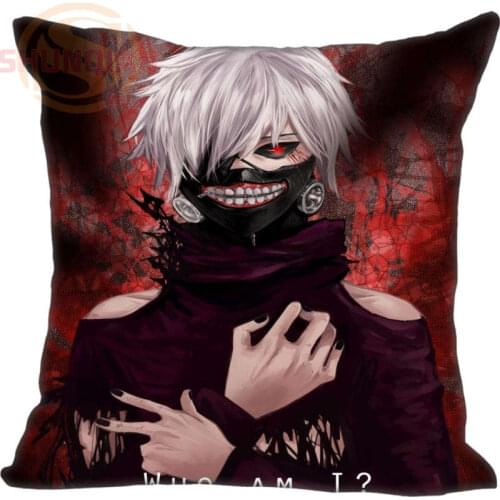 New Tokyo Ghoul Fan Art Pillowcase Wedding Decorative Pillow Case Customize Gift For Pillow Cover 35X35cm,40X40cm(One Sides)