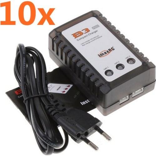 Wholesale 10pcs/lot New imaxRC imax B3 Pro Compact Charger B3AC 2S 3S 7.4V 11.1V For RC Car Lithium LiPo Battery with retail box