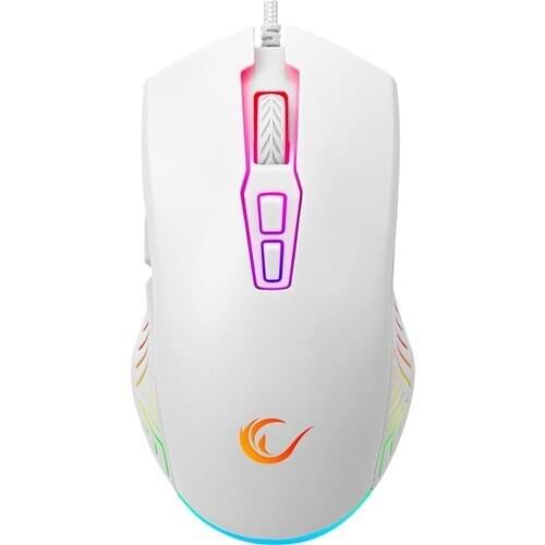 Rampage SMX-G68 Spear See Macros 7200DPI RGB Leds Gaming Player Mouse-white