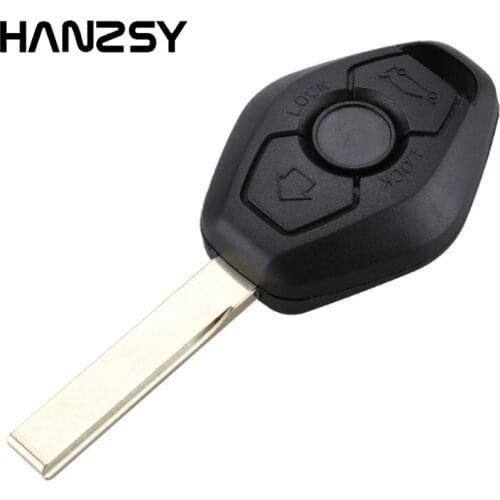 3 Button Replacement Remote Key Fob Case Shell For BMW E38 E39 E46 1 3 5 6 7 Series X3 X5 Z3 Z4 Car Key Cover With Uncut Blade
