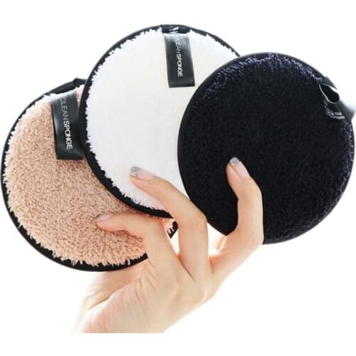Make up remover promotes healthy skin Microfiber Cloth Pads Remover Towel Face Cleansing Makeup Lazy cleansing powder puff