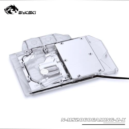 Bykski Water Block use for MSI RTX2060 GAMING Z 6G/ RTX2060 ventus 6G/6G OC /RTX2070 ventus 8G /3PIN 5V RGB / 4PIN 12V RGB
