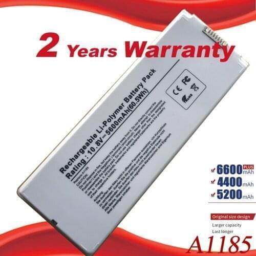 HIGH quality A1185 Battery for Apple Macbook 13" MAC A1185 A1181 MA566FE/A MB881LL/Ac free shipping