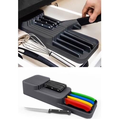 Drawer 2 Row 9 Knife Holder-kitchenware- 2 tier