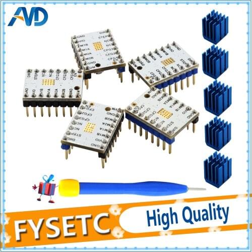 3D Printer Parts 8pcs/lot TMC2100 V1.3 Stepper Motor Driver Stepstick Compatible with 32 bit Controller Lerdge Motherboard