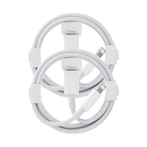 [1+1] Genuine Specification IPhone 8-Pin PD Cable Cto8-Pin Fast Charging Cable White Mini Usb Cable