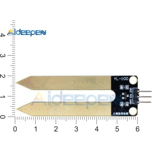 1Pcs Soil Moisture Hygrometer Detection Humidity Sensor Module Ground Water Detector Monitor Temperature Hygrometer For Arduino