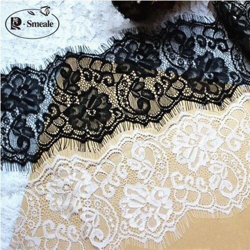 12m/lot Handmade Diy Clothes Accessories Noble Rose Decoration 11cm Eyelash Lace Free Shipping RS58
