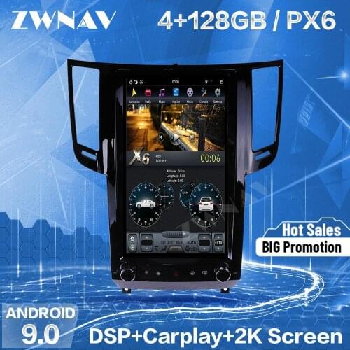 128GB Tesla Screen Carplay For Infiniti FX25 FX35 FX37 QX70 Android Multimedia Player Auto Audio Stereo Radio Recorder Head Unit