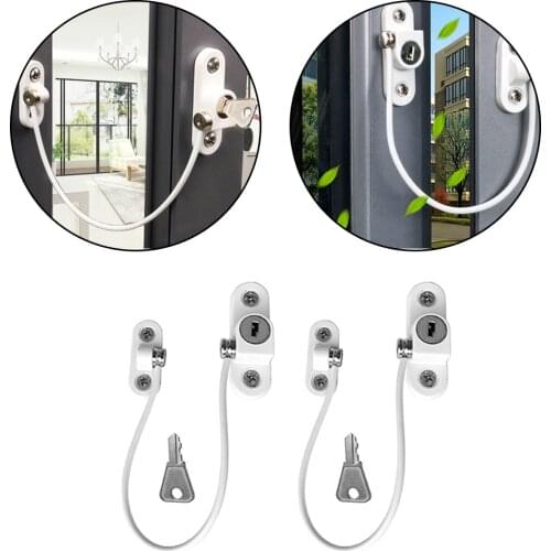 2 Pcs/lot Child Protection Baby Safety Window Lock Infant Security Window Limiter Locks on the Windows Child Safety Child Locks