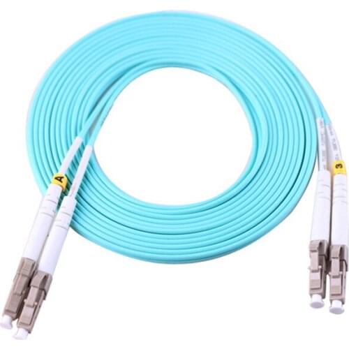 5PCS/bag 3M LC UPC OM3 Duplex multi-mode fiber optic patch cord cable LC 3M 2.0mm 3.0mm FTTH fiber optic jumper Free shipping
