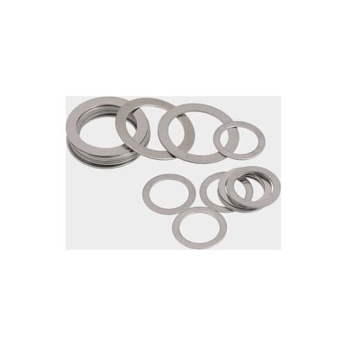 50pcs M5 OD 7mm-10mm ultra-thin flat washers metal meson washer stainless steel gap adjustment gaskets DIN988 0.1mm-0.3mm thick
