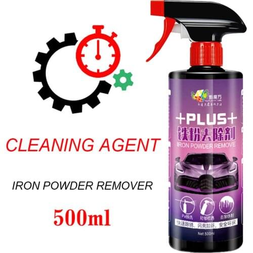 500MLCar Wheel Paint Surface Iron Powder Remover Body Derusting Car Rust Oxide Layer Cleaning Coating Agent Car Rim Care Cleaner
