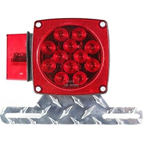 Auto Led Light Warning Lamp Auxiliary License Plate Frame Mounting Bracket Holder for Universal Car Off road Vehicel