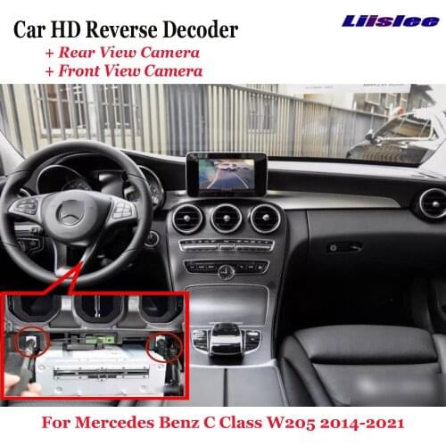 Car DVR Rearview Front Camera Reverse Image Decoder For Mercedes Benz C Class W205 2014-2021 Original Screen Upgrade
