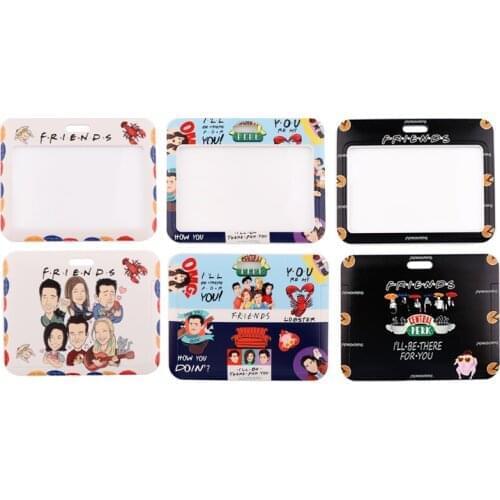 BH1533 Blinghero Cartoon Friends Tv Show Lanyard Credit Card Holder Bag Travel Bank Bus Business Card Cover Badge Jewelry