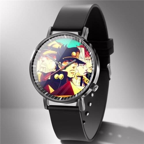 2020 New Japanese Anime JoJoes Bizarre Adventure Wristwatch Jo For famale Watch Watches Quartz Wristwatch Clock Brithday Gift J2