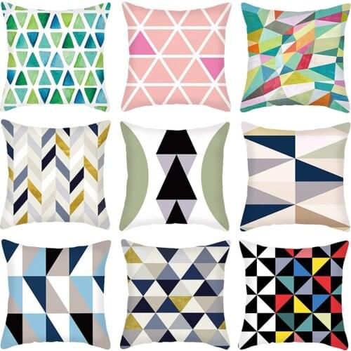 Scandinavian style simple geometric figures cushion cover pillowcase pillowcase car personality car sofa decoration