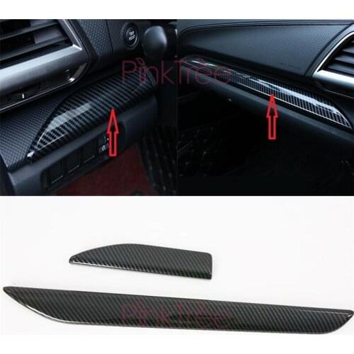 For Subaru Forester 2019 2020 Carbon Fiber Color Dashboard Central Control Trim Car Styling Accessories