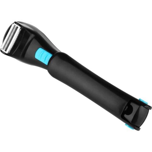 Back Hair Shaver Battery Powered Body Trimmer Electric Foldable Portable Long Handle Groomer Razor Tools Hair Remover