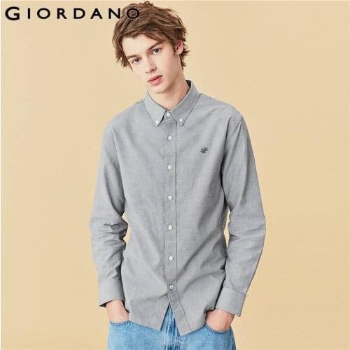 Мужские классические рубашки Giordano China At AliExpress
