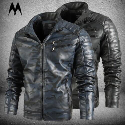 Manluodanni Mens Biker Jackets