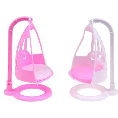 Mini Dollhouse Swing Chair For Girl Doll Miniature Furniture Toys Doll House Decoration Kids Play House Toys