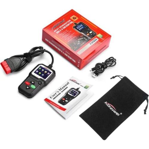 Multi-languages Odb Obd2 Scanner Konnwei Kw590 Car Diagnostic Scanner Obd2 Autos Scanner kw 590 In Russian Better Than Ad310