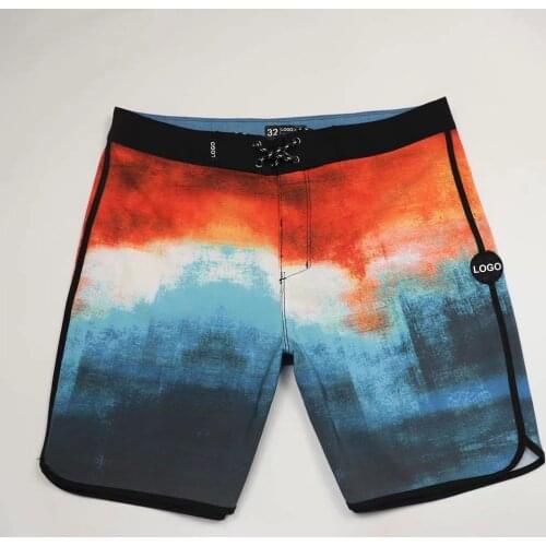 2021 Mens Beach Shorts Bermuda Surf Fitness Boardshorts Spandex Waterproof Quick Dry 4way stretch Phantom Trunks Beach Short Man