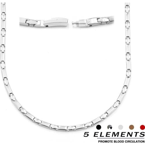 Charm men women classic Style Magnetic Therapy Necklace Titanium Germanium Necklace Pain Relief for Arthritis,Back,Headaches