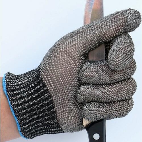 Hunting Stainless Steel Gloves Cut-Resistant Gloves Cut Guantes Corte Wearable Non-Rust Food Processing Training Eagle