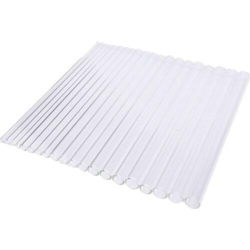 Clear Glass 6mm-10mm Reusable Wedding Birthday Party Drinking Straws Thick Straws