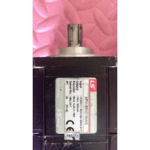 Servo motor APM-SBN01AMK3 , USED 90% appearance new ,3 months warranty , in stock free shipping